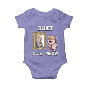 Resistance Movement Quiet Quiet Piggy Baby Onesie Funny Pig Political TS12 Violet Print Your Wear
