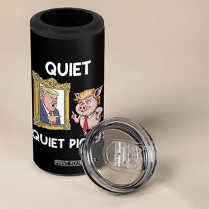 Resistance Movement Quiet Quiet Piggy 4 in 1 Can Cooler Tumbler Funny Pig Political TS12 Print Your Wear