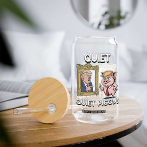 Resistance Movement Quiet Quiet Piggy Glass Can Funny Pig Political TS12 Print Your Wear