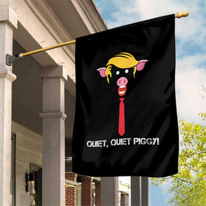 Quiet Quiet Piggy Meme Garden Flag Anti Authoritarian Political Gag Gift TS12 Print Your Wear