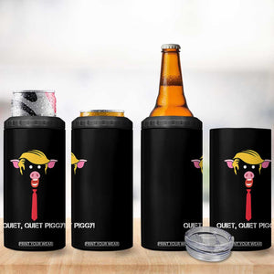 Quiet Quiet Piggy Meme 4 in 1 Can Cooler Tumbler Anti Authoritarian Political Gag Gift TS12 Print Your Wear
