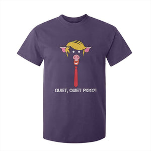 Quiet Quiet Piggy Meme T Shirt For Kid Anti Authoritarian Political Gag Gift TS12 Purple Print Your Wear