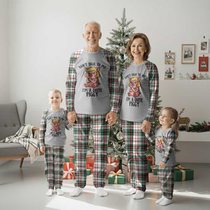 Dont Talk To Me I Am A Quite Piggy Plaid Pajama Set Funny Pig Political TS12 Christmas Plaid Print Your Wear