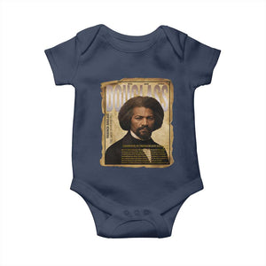 Frederick Douglass Historical Newspaper Baby Onesie The Sage Of Cedar Hill TS12 Navy Print Your Wear
