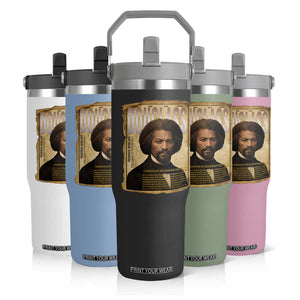 Frederick Douglass Historical Newspaper Flip Straw Tumbler The Sage Of Cedar Hill TS12 Print Your Wear