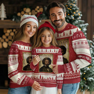 Frederick Douglass Historical Newspaper Ugly Christmas Sweater The Sage Of Cedar Hill TS12 Red Beige Print Your Wear