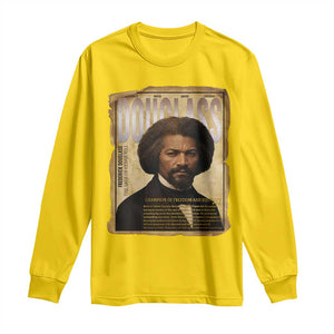 Frederick Douglass Historical Newspaper Long Sleeve Shirt The Sage Of Cedar Hill TS12 Daisy Print Your Wear