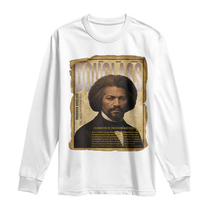 Frederick Douglass Historical Newspaper Long Sleeve Shirt The Sage Of Cedar Hill TS12 White Print Your Wear