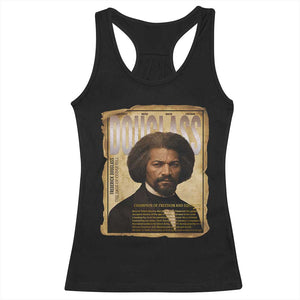 Frederick Douglass Historical Newspaper Racerback Tank Top The Sage Of Cedar Hill TS12 Black Print Your Wear