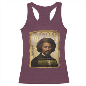 Frederick Douglass Historical Newspaper Racerback Tank Top The Sage Of Cedar Hill TS12 Maroon Print Your Wear