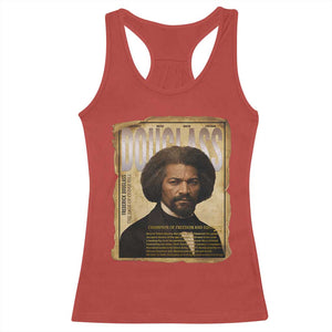 Frederick Douglass Historical Newspaper Racerback Tank Top The Sage Of Cedar Hill TS12 Red Print Your Wear