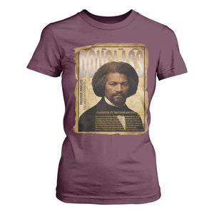 Frederick Douglass Historical Newspaper T Shirt For Women The Sage Of Cedar Hill TS12 Maroon Print Your Wear