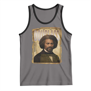 Frederick Douglass Historical Newspaper Tank Top The Sage Of Cedar Hill TS12 Deep Heather Black Print Your Wear