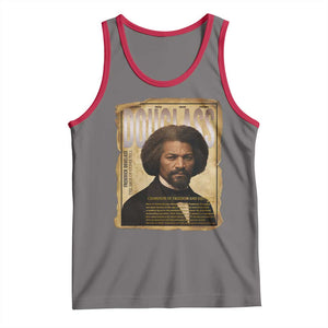 Frederick Douglass Historical Newspaper Tank Top The Sage Of Cedar Hill TS12 Deep Heather Red Print Your Wear