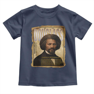 Frederick Douglass Historical Newspaper Toddler T Shirt The Sage Of Cedar Hill TS12 Navy Print Your Wear