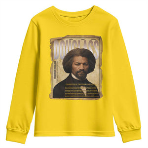 Frederick Douglass Historical Newspaper Youth Sweatshirt The Sage Of Cedar Hill TS12 Daisy Print Your Wear
