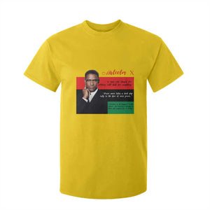Motivational Malcolm X Quote T Shirt For Kid Black History Month Gift TS12 Daisy Print Your Wear