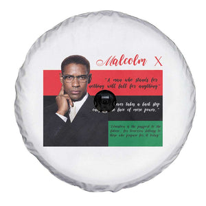 Motivational Malcolm X Quote Spare Tire Cover Black History Month Gift TS12 Print Your Wear