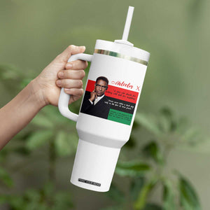 Motivational Malcolm X Quote Tumbler With Handle Black History Month Gift TS12 Print Your Wear