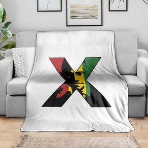 Malcolm X Throw Blanket African American Heritage Gift TS12 Print Your Wear
