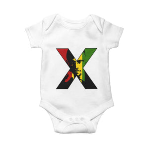 Malcolm X Baby Onesie African American Heritage Gift TS12 White Print Your Wear