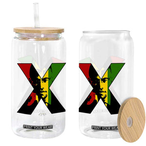 Malcolm X Glass Can African American Heritage Gift TS12 Print Your Wear