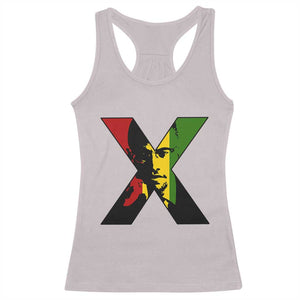 Malcolm X Racerback Tank Top African American Heritage Gift TS12 Ice Gray Print Your Wear