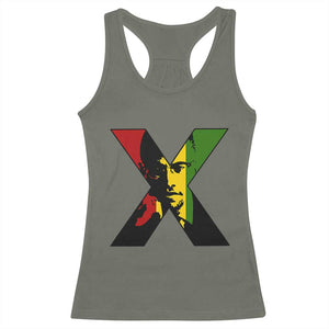 Malcolm X Racerback Tank Top African American Heritage Gift TS12 Military Green Print Your Wear