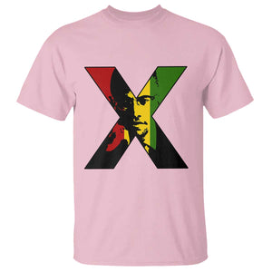 Malcolm X T Shirt African American Heritage Gift TS12 Light Pink Print Your Wear