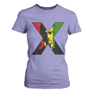 Malcolm X T Shirt For Women African American Heritage Gift TS12 Violet Print Your Wear