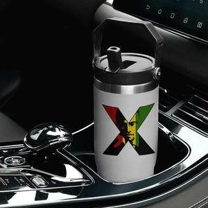 Malcolm X Flip Straw Tumbler African American Heritage Gift TS12 Print Your Wear
