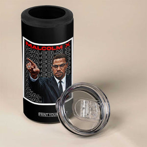 Malcolm X Legend 4 in 1 Can Cooler Tumbler African American Activist Legacy TS12 Print Your Wear