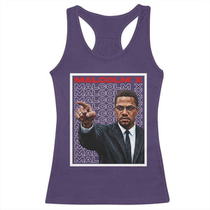 Malcolm X Legend Racerback Tank Top African American Activist Legacy TS12 Purple Print Your Wear