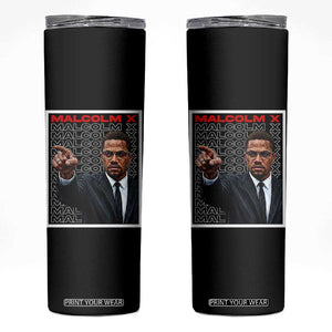 Malcolm X Legend Skinny Tumbler African American Activist Legacy TS12 Black Print Your Wear