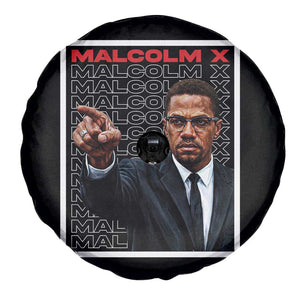 Malcolm X Legend Spare Tire Cover African American Activist Legacy TS12 Print Your Wear