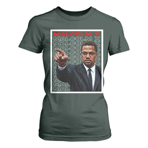 Malcolm X Legend T Shirt For Women African American Activist Legacy TS12 Dark Forest Green Print Your Wear
