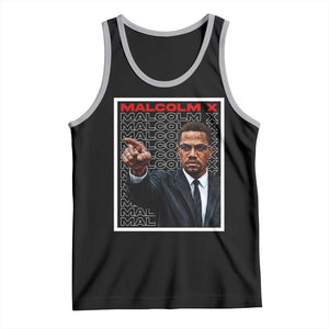 Malcolm X Legend Tank Top African American Activist Legacy TS12 Black Athletic Heather Print Your Wear