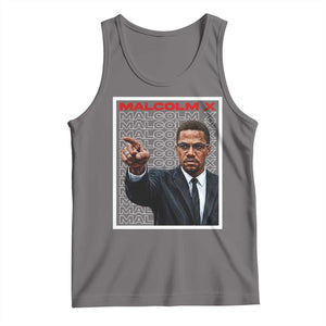 Malcolm X Legend Tank Top African American Activist Legacy TS12 Deep Heather Print Your Wear