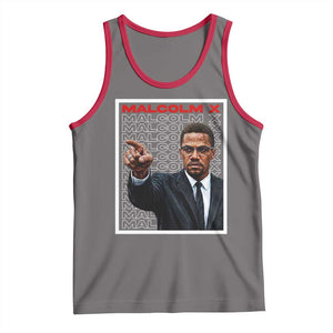 Malcolm X Legend Tank Top African American Activist Legacy TS12 Deep Heather Red Print Your Wear