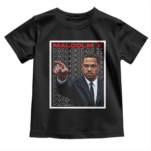 Malcolm X Legend Toddler T Shirt African American Activist Legacy TS12 Black Print Your Wear