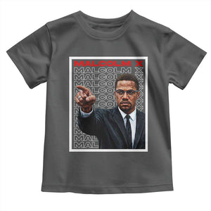 Malcolm X Legend Toddler T Shirt African American Activist Legacy TS12 Dark Heather Print Your Wear