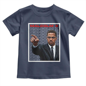 Malcolm X Legend Toddler T Shirt African American Activist Legacy TS12 Navy Print Your Wear