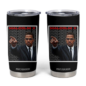 Malcolm X Legend Tumbler Cup African American Activist Legacy TS12 Black Print Your Wear