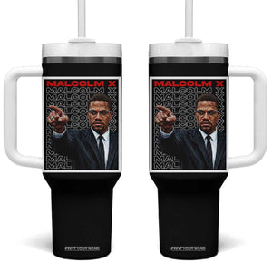 Malcolm X Legend Tumbler With Handle African American Activist Legacy TS12 One Size: 40 oz Black Print Your Wear
