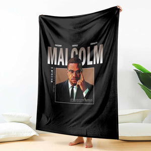 Black History Hero Malcolm X Throw Blanket Stumbling Is Not Falling TS12 Print Your Wear