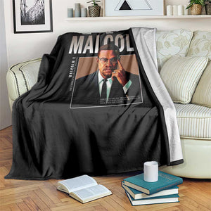 Black History Hero Malcolm X Throw Blanket Stumbling Is Not Falling TS12 Print Your Wear