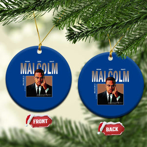 Black History Hero Malcolm X Ceramic Ornament Stumbling Is Not Falling TS12 1pc Blue Print Your Wear