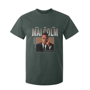 Black History Hero Malcolm X T Shirt For Kid Stumbling Is Not Falling TS12 Dark Forest Green Print Your Wear