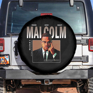 Black History Hero Malcolm X Spare Tire Cover Stumbling Is Not Falling TS12 No hole Black Print Your Wear
