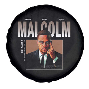 Black History Hero Malcolm X Spare Tire Cover Stumbling Is Not Falling TS12 Print Your Wear